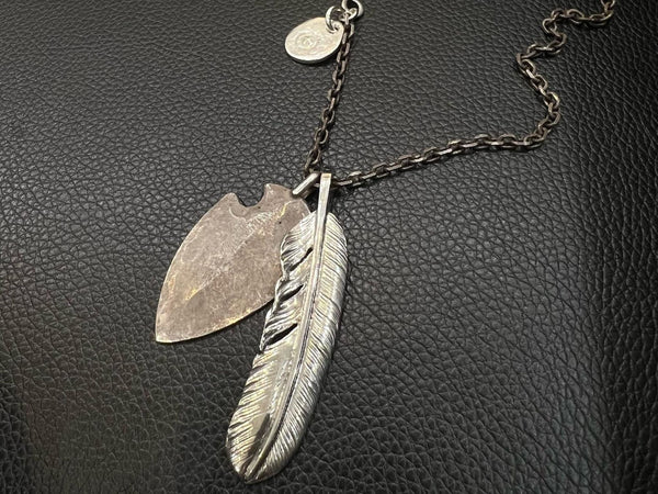 goros arrowhead and feather xl all silver setup