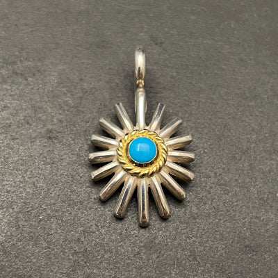 goros DELTAone International Sea Urchin with Gold Rope Turquoise S 50463b 1