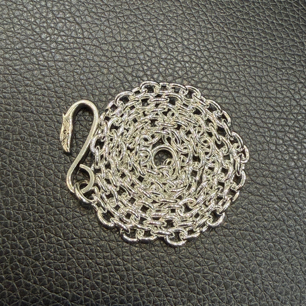 goro's | Large Round Chain with Eagle Hook / Eye-Carving