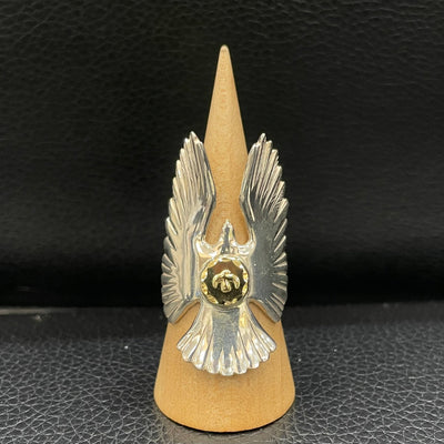 goros DELTAone International K18 Eagle Ring Size 17 62433a 1