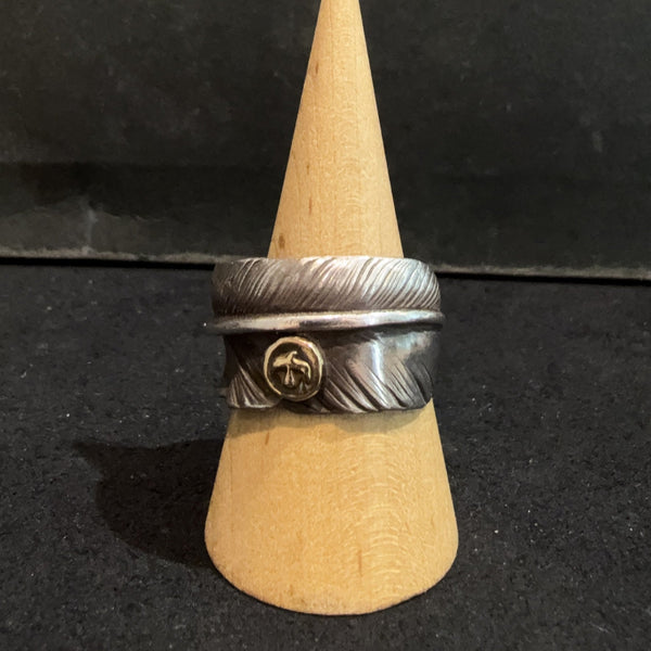 goro's | Silver Feather Ring (Size: 21) / Rare