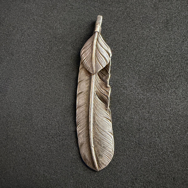 goro's | Silver Top Feather (Left) (XL) / Old Design / Rare / Handmade by Goro Takahashi