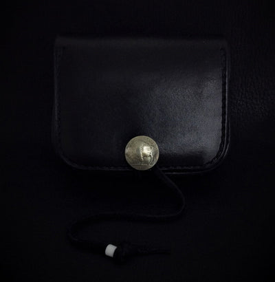 goros DELTAone International Leather Cornered Coin Case Black 69425e 1