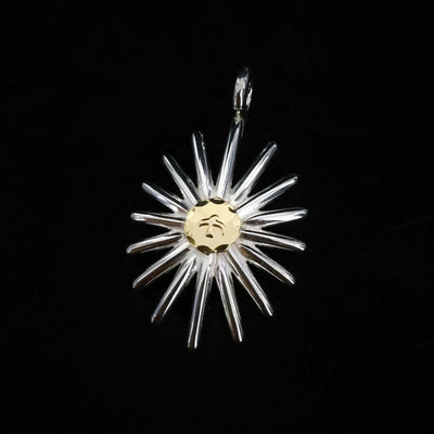 goros DELTAone International Sea Urchin Pendant with K18 Gold L 40139a 1