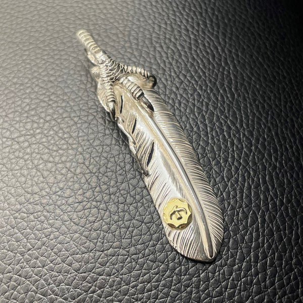 goro's | Feather with Silver Claw (Right) (XL) / Brand New