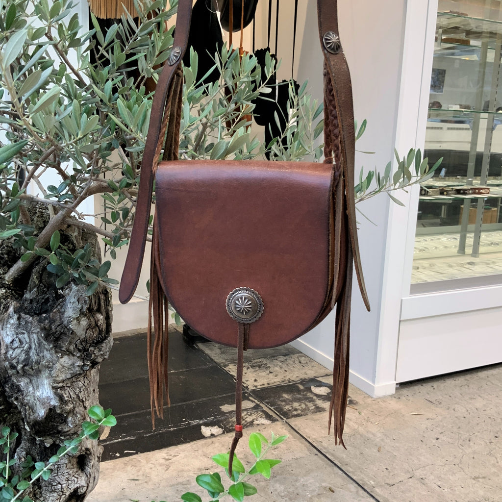 Medicine Bag (Round) (Dark Brown) / Old Design / Customized 