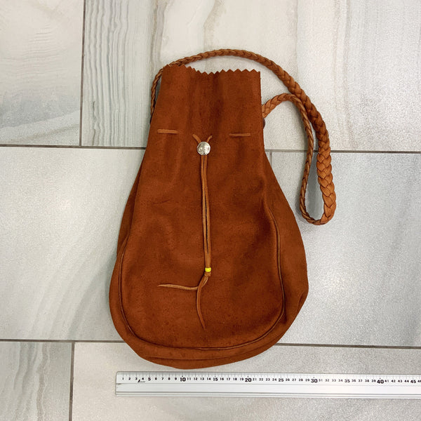 goro's | Drawstring Bag (M) (Reddish Brown) / Brand New