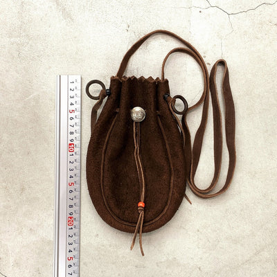 goros DELTAone International Drawstring Purse S Dark Brown 63990e 1