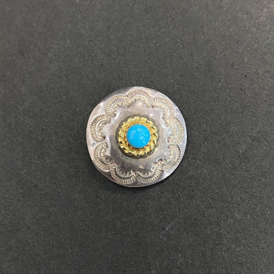 goros DELTAone International Gold Rope Turquoise Concho 61328h 1