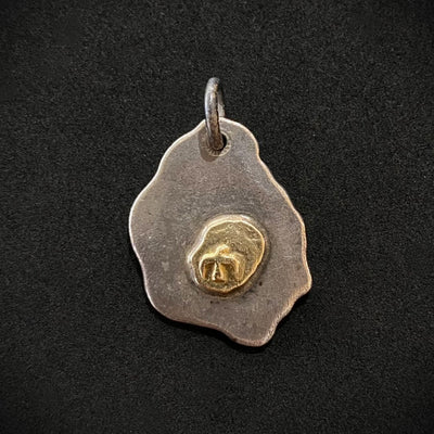 goros DELTAone International Metal Pendant with K18 Gold Stamp 69862h 1