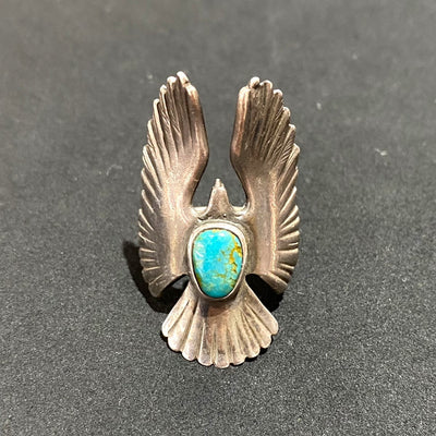 goros DELTAone International Turquoise Eagle Ring Size 19 61865b 1