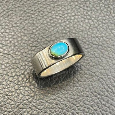 goros DELTAone International goros Flattened Turquoise Ring Size 23 60875a 1