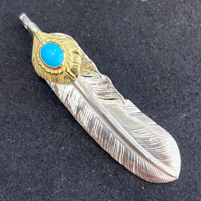 goros DELTAone International Gold Top Gold Rope Turquoise Feather Left XL 70839h 1