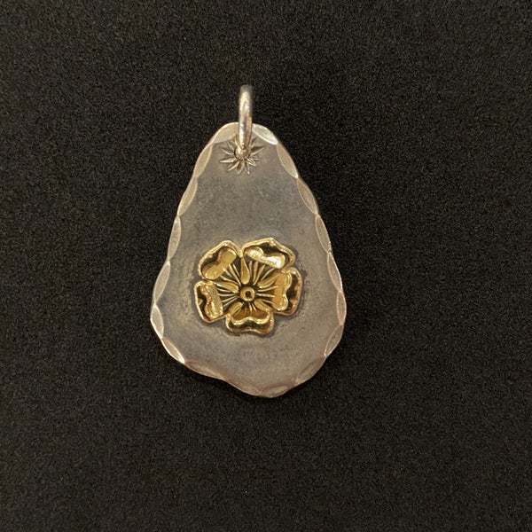 goro's | [SALE] Metal Pendant with Rose Stamp / New Design
