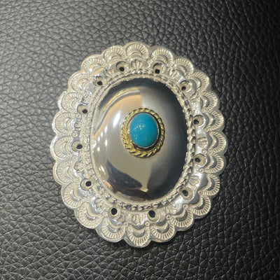 goros DELTAone International Gold Rope Turquoise Concho XL 69534a 1
