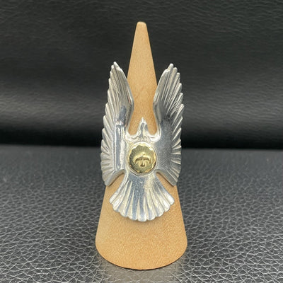 goros DELTAone International K18 Eagle Ring Size 13 61535a 1