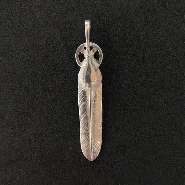 goro's | [SALE] Silver Heart Wheel Feather (L) / Brand New