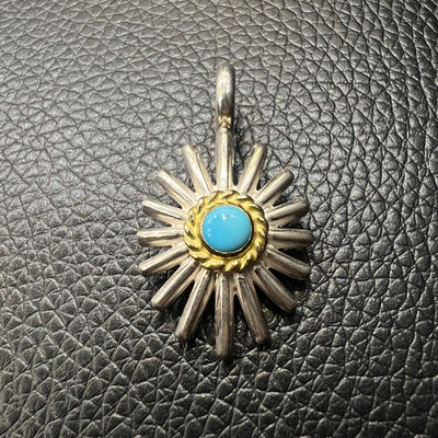 goros DELTAone International Sea Urchin with Gold Rope Turquoise S 50463a 1