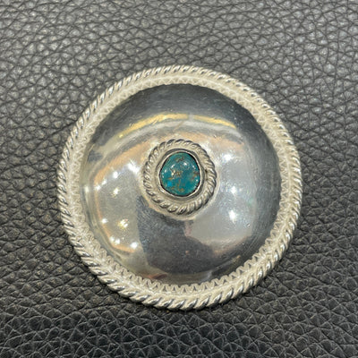 goros DELTAone International Silver Top Turquoise Concho 60497a 1
