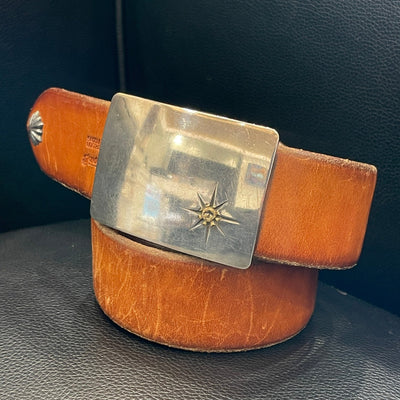 goros DELTAone International 4cm Fixed Buckle Belt Reddish Brown 69800a 1