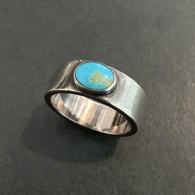 goros DELTAone International Flattened Turquoise Ring Size 19 65660h 1