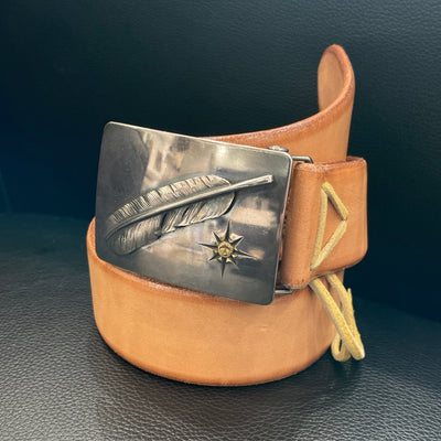 goros DELTAone International 4cm Movable Feather XL Buckle Belt Saddle 70265a 1