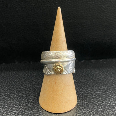 goros DELTAone International Feather Ring with Metal Size 15 S00414 1