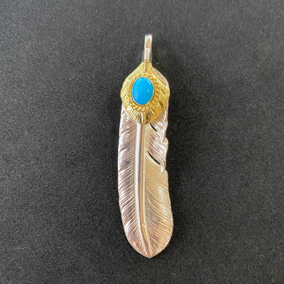 goros DELTAone International Gold Top Gold Rope Turquoise Feather Left XL 71543 1