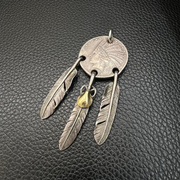 goro's | Three Hanging Feathers Pendant (M) / Rare