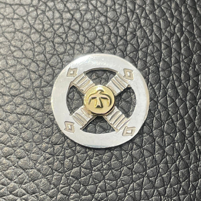 goros DELTAone International Silver Wheel with K18 Gold 71021a 1