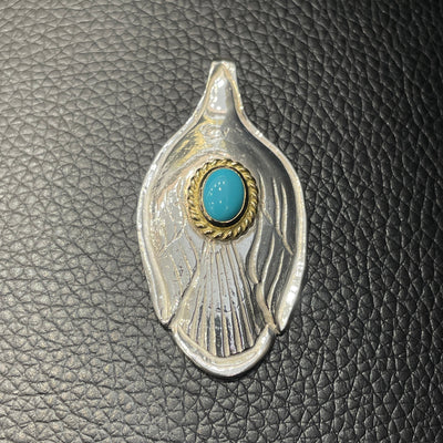goros DELTAone International Gold Rope Turquoise Spoon 71263a 1