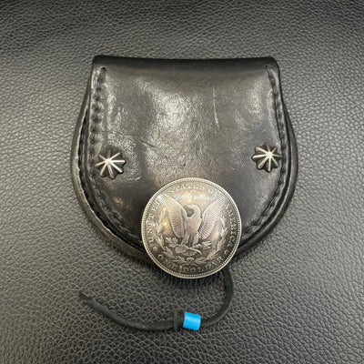 goros DELTAone International Leather Cornered Coin Case Black 63449a 1