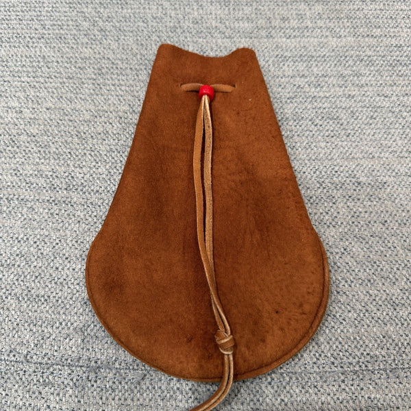 goro's | Drawstring Pouch (Reddish Brown) (L) / Brand New