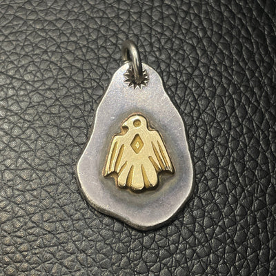goros DELTAone International Metal Pendant with K18 Eagle Stamp 71497a 1
