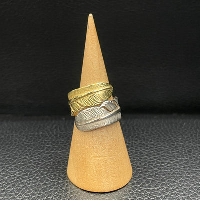 goros DELTAone International Double Feather Ring Size 13 71959a 1