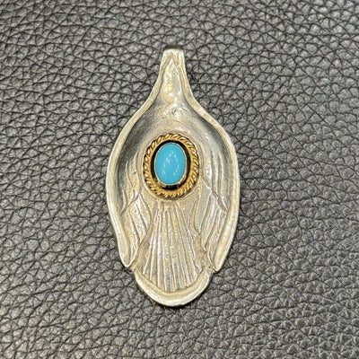 goros DELTAone International Gold Rope Turquoise Spoon 71289a 1