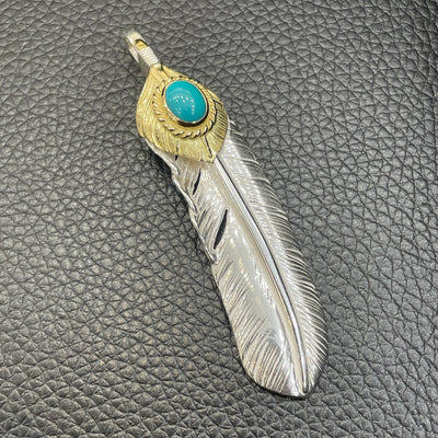 goros DELTAone International Gold Top Gold Rope Turquoise Feather Right XL S00480 1