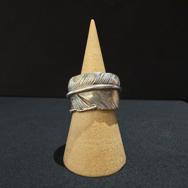 goro's | Silver Feather Ring (Size: 15) / Rare