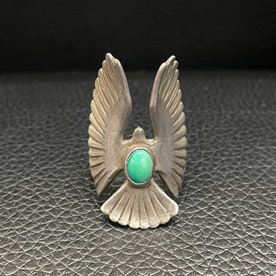 goros DELTAone International Turquoise Eagle Ring Size 16 66063a 1