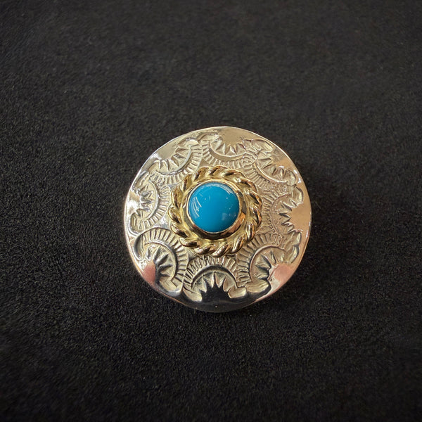 goro's | [SALE] Gold Rope Turquoise Concho / Brand New