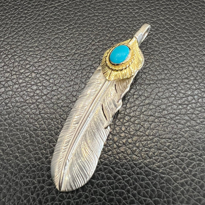 goros DELTAone International Gold Top Gold Rope Turquoise Feather Left XL 71250a 1