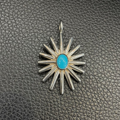 goros Sea Urchin with Turquoise Pendant L 18998 28034a 1