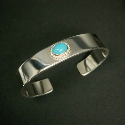 goros DELTAone International Bracelet with Silver Rope Turquoise M 33274h 1