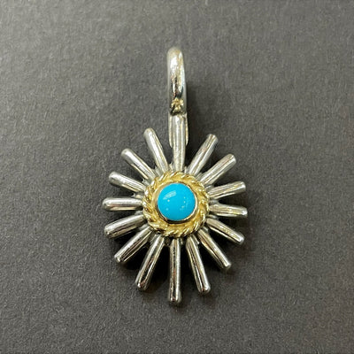 goros Sea Urchin with Gold Rope Turquoise S 20292 43713h 1