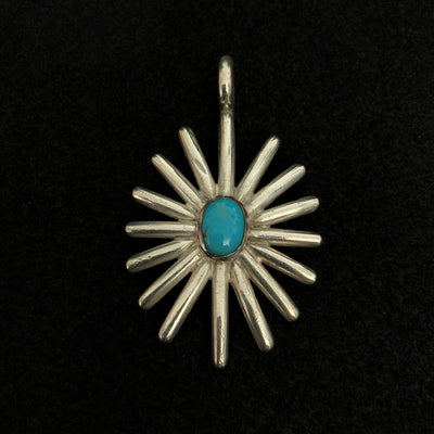 goros Sea Urchin with Turquoise Pendant L 14563 32697h 1