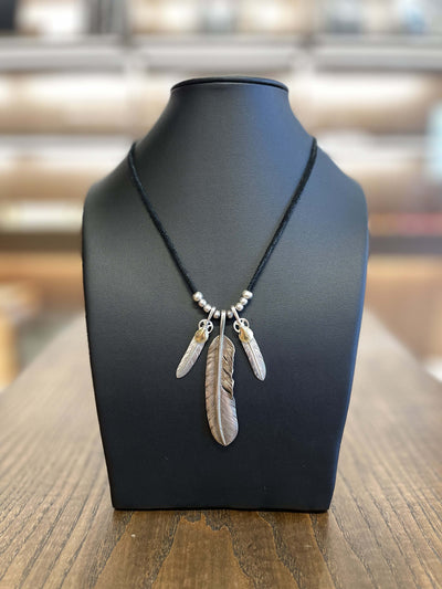 goros Plain Feather with Silver Beads Setup 1 1