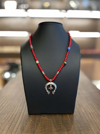 goros Silver Najone Antique Red Beads Setup 1 1